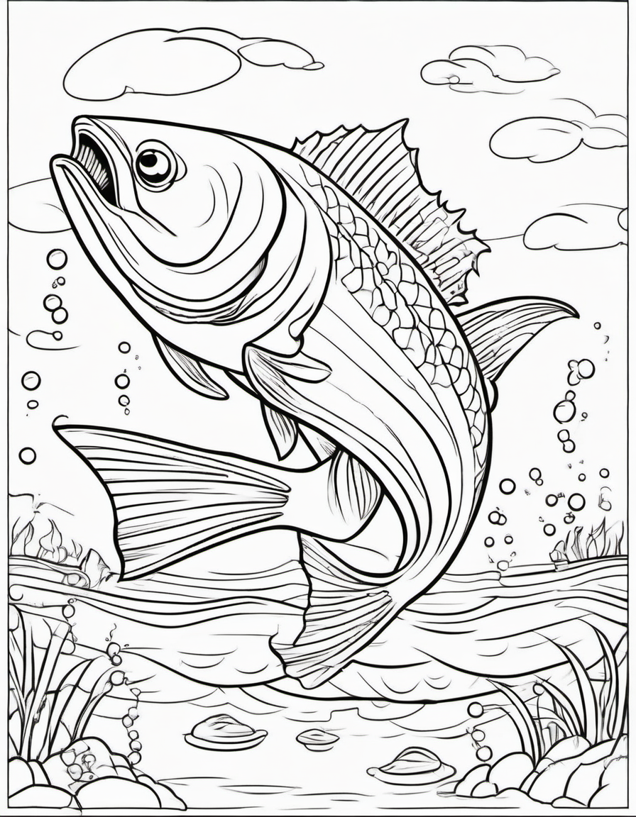 The Big Catch coloring page